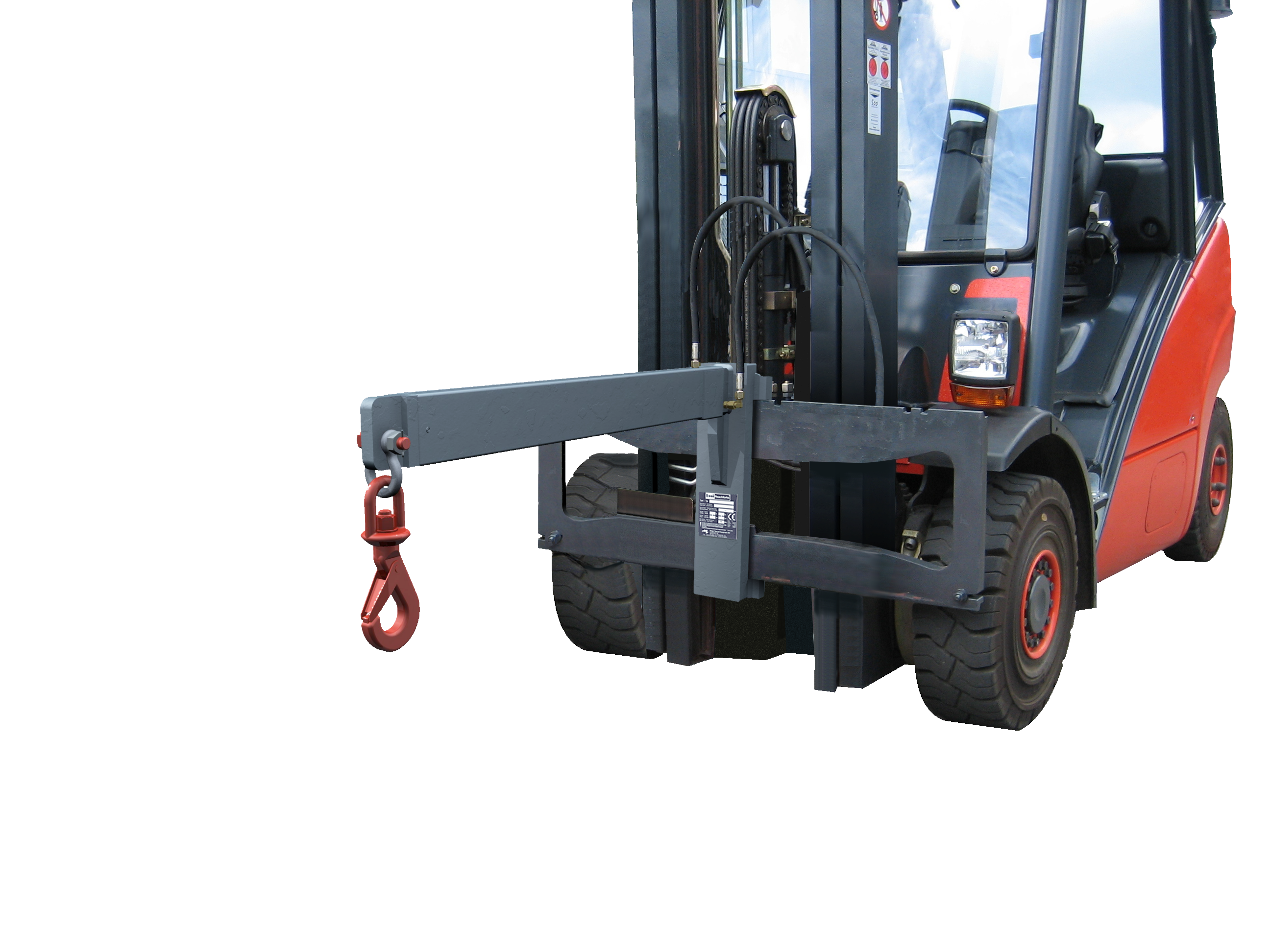 Lifttruck with crane