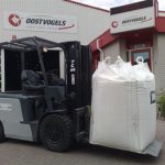 Forklift palletless handling attachment, RollerForks for slipsheets to handle FIBC and bagged goods.