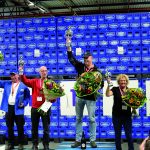 Winners of the NKIT, Dutch forklift driver contest, with Meijer Handling Solutions, KOOI ReachForks, as sponsors.
